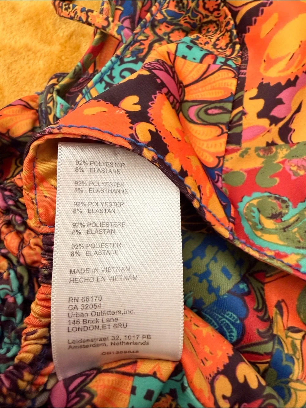 Urban Outfitters Multicolor Paisley Bustier Camisole
